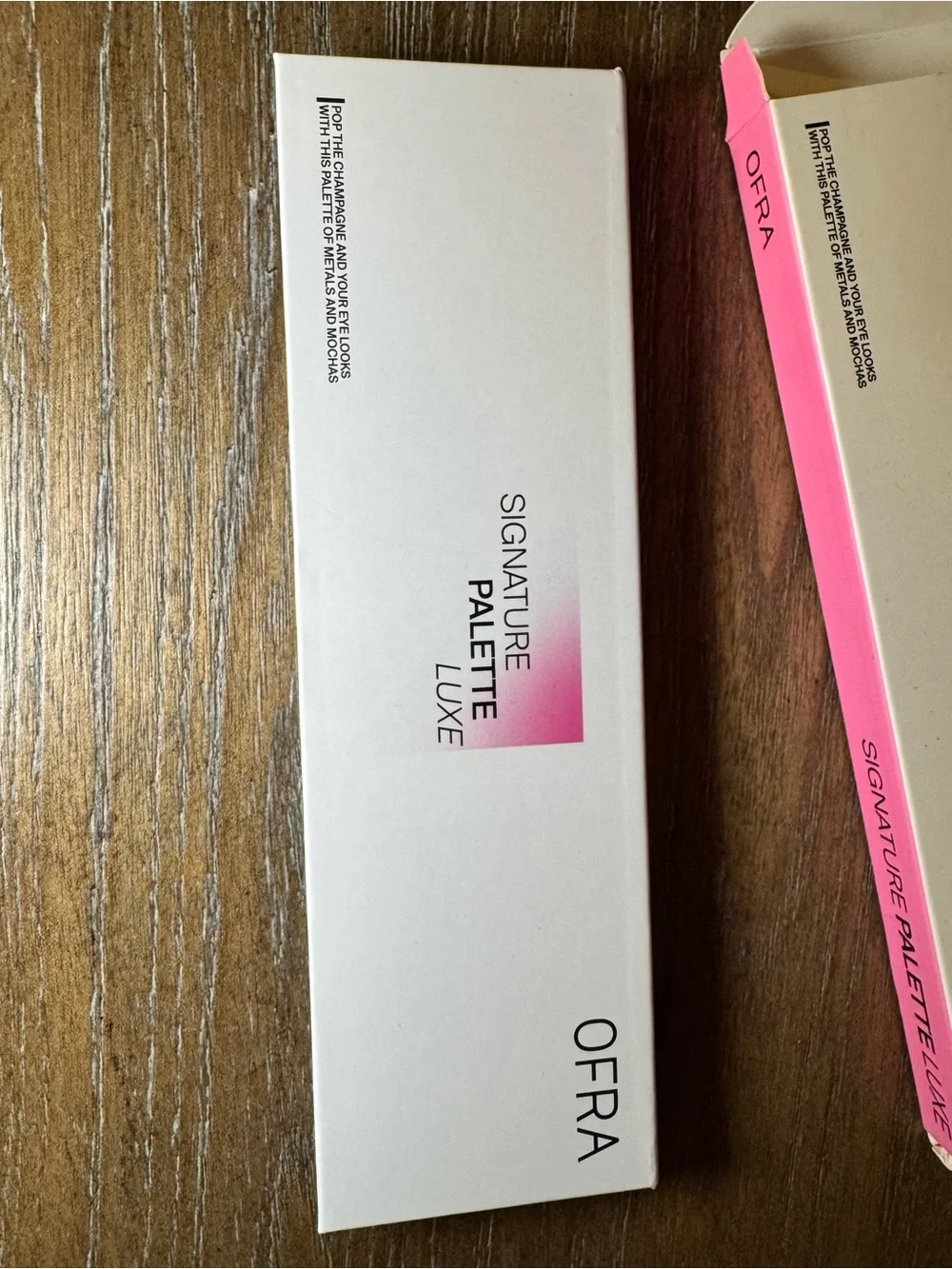 OFRA Signature Palette Luxe - White & Pink Packaging